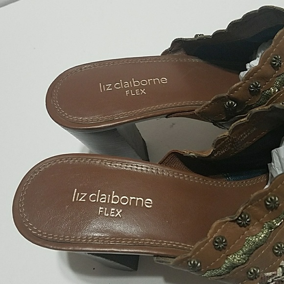 Liz Claiborne Philomena Heeled Mules - Picture 3 of 7